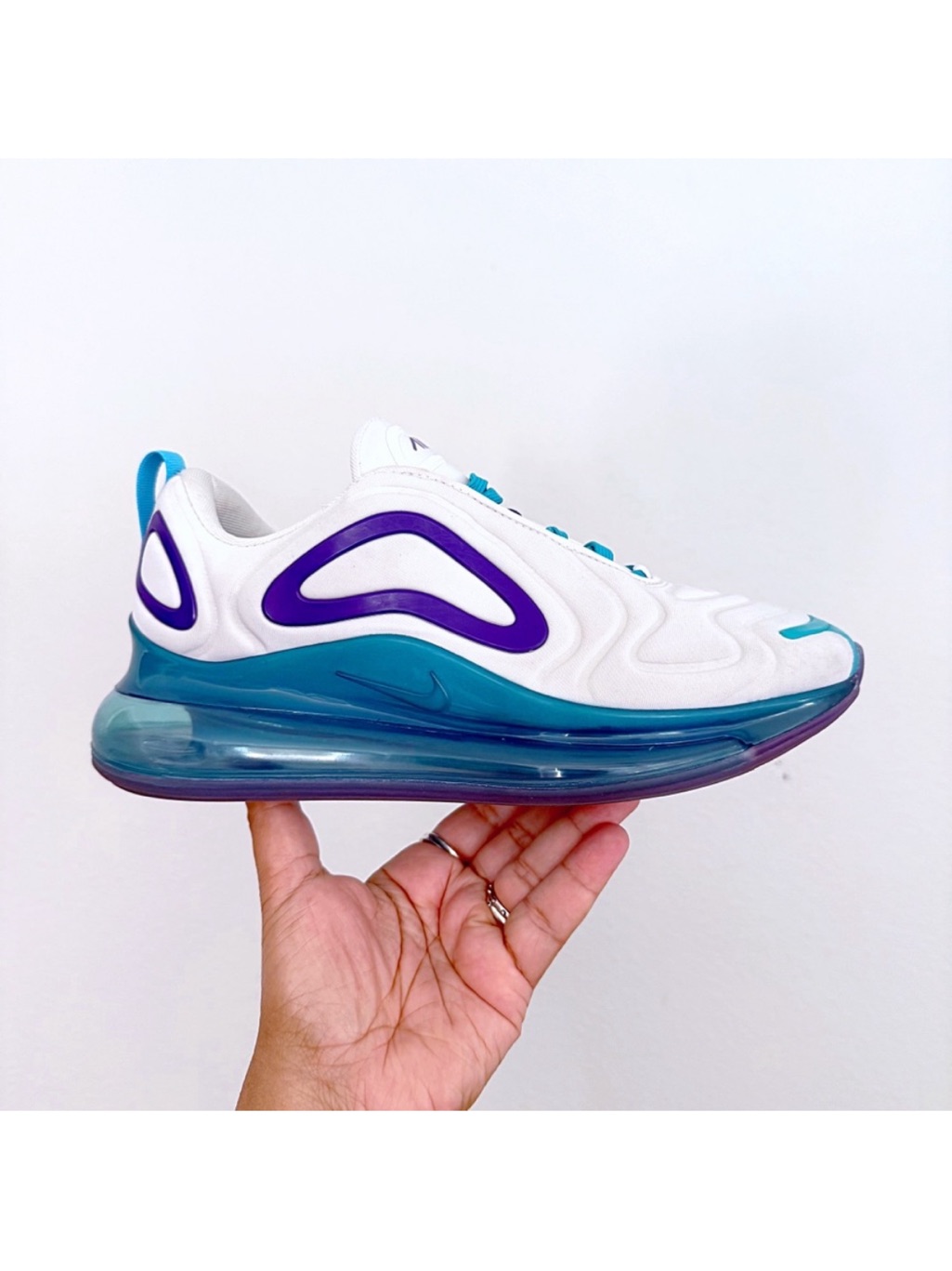 Nike Air Max 720 White Spirit Teal Court Sneakers